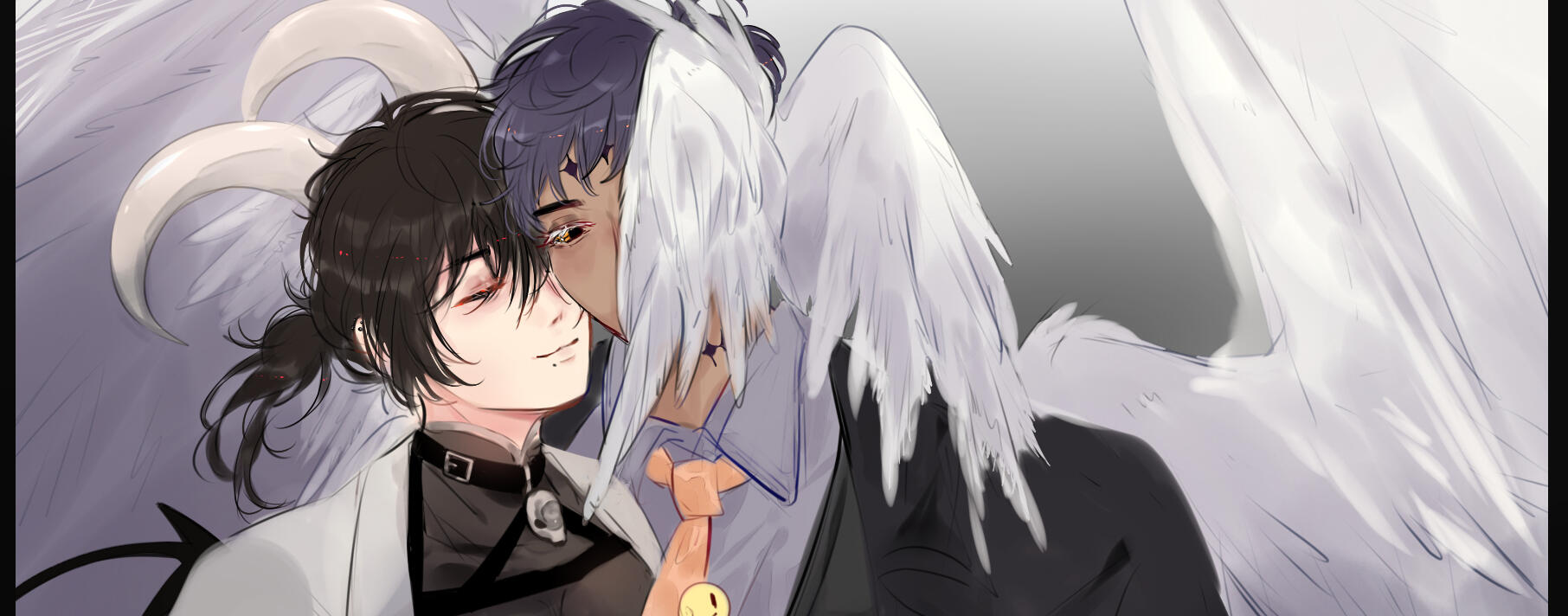 Ramiel (right, oc belongs to Emanon) and Shell