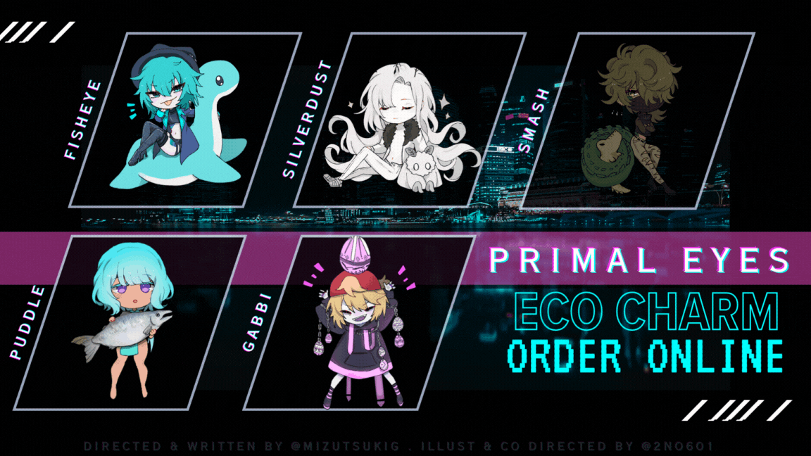 Primal Eyes 2" Acrylic Charm